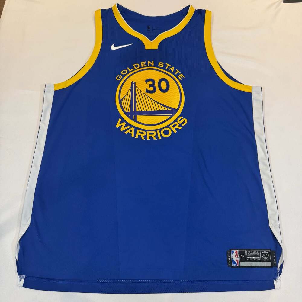 Nike Stephen Curry Golden State Warriors Authentic Icon Ed. NBA Jersey Size 56